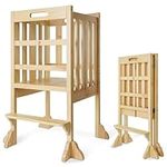 WOOD CITY Kitchen Step Stool Helper