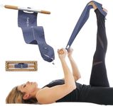 CastleFlexx Mobility and Full Body Strengthening Device | Non-Elastic Stretch Strap with Natural Premium Cork Handles for Stretching, Exercise, Physical Therapy, and Yoga