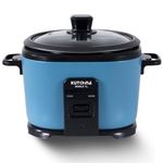 Kutchina Noble Electric Rice Cooker 1 Litre, 400W | Non-Stick Aluminium Cooking Pans | Glass Lid | Cool Touch Handles | Detachable Power Cord | Keep Warm Function | 2 Years Warranty