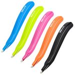 Staple Remover Professional Magnetic Easy Staple Removers Tool 5 PCS Staple Puller Remover Staple Pullers for Office, School and Home (Multicolor)