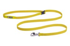 RUFFWEAR Flagline Dog Leash, Fast Lightweight Strong Lead, 2-in-1 Hand Held or Waist for Running, Adjustable, Built-In Storage Pocket & Secure Lockable Crux Clip, Lichen Green (One Size, All Breeds)