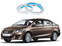 Car Led Strip for Headlight White Daytime Running Light, Turn Signal Yellow/Amber Indicator Light Lamp DRL 12v (Left&Right) for Maruti Ciaz