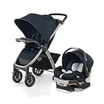 Chicco Bravo 3-in-1 Trio Travel System, Quick-Fold Car Seat and Stroller Combo with KeyFit 30 for Infant | Brooklyn/Navy