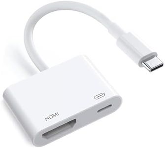 Wahbite Apple USB-C to HDMI Adapter 4K@60Hz for iPhone 15 MacBook Pro Air iPad Pro, USB 3.1 Type C Digital AV HDMI 2.0 Cord Compatible with Samsung Galaxy S23/S22, Pixelbook, XPS and More