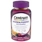 Centrum Women MultiGummies, Multivitamins/Minerals Gummies, Cherry, Berry, and Orange Flavours, 130 Gummies (Packaging May Vary)