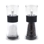 Cole & Mason H581580 Flip 180 Black Salt and Pepper Mills, Classic Inverta, Acrylic, 154 mm, Gift Set, Includes 2 x Salt and Pepper Grinders