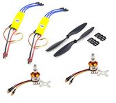 INVENTO 2Pcs 2000KV BLDC Brushless Motor + 1145 11x4.5 11 inch Propeller Quadcopter mini kit