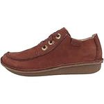 Clarks Women's Funny Dream Mary Jane Flat, Chestnut Nubuck, 5.5 UK