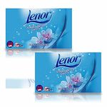 2 Pack of Lenor Tumble Dryer Fabric Conditioner Sheets Spring Awakening, 34 Sheets for Clean & Soft Fabrics and Essential Fragrance with Revitalising Scent