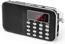 PRUNUS Mini Portable Radio AM FM Po