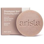 Arista Curly Hair Shampoo Bar | Ayurvedic Shampoo Bar | Sweet Almond Oil, Reetha Fruit Powder & Shea Butter Shampoo | Moisturizing Shampoo for Curly Hair | Travel Shampoo Bars for Hair