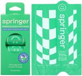 Springer Premium Dog Poop Bags - 8 Roll (120 Bags) - Made from 70% Post-Consumer Recycled Plastic | Designed with Easy-Open Tabs