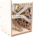 suruim LED Book Nook Kit for Adults - Decorative Bookend Stand-3D Wooden Puzzle for Adults, Booknook Bookshelf Insert Room Decor Gift Craft for Teen Girls Boys Women Men(Magic School)