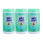 Wet Ones for Pets Multi-Purpose Dog Wipes with Vitamins A, C & E | Fragrance-Free Dog Wipes for All Dogs Wipes Multipurpose | 50 Count Canister - 3 Pack