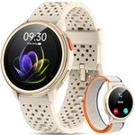 Quican Smart Watches for Women Men, Answer/Make Call, 1.27" AMOLED Fitness Watch with Heart Rate/Sleep/SpO2 Monitor, 120+ Sports, 3ATM Waterproof Activity Tracker Smartwatch for Android iOS, 2 Straps