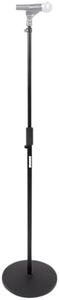 Shure by Gator Round Base Mic Stand with Standard Height-Adjustable Twist Clutch and 12" Base; (SH-RBMICSTAND12)