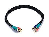 Monoprice 1.5ft 22AWG 3-RCA Compone