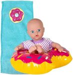 Adora Splash Time Babies Collection, 8.5” Baby Doll w/Sweet Baby Smell, Made in Premium QuickDri Vinyl & Machine Washable, Includes Clothes and Accessories, Birthday Gift Ages 3+ - Sprinkle Donut