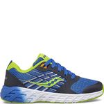 Saucony Kids Boys Wind 2.0 Running Shoe, Blue/Green, 6 M US