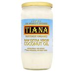 TIANA® Fairtrade Organics Raw Extra Virgin Coconut Oil, Voted UK no.1 for Skin, Hair and Cooking. 750ml Pack of 1