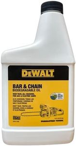 DEWALT Biodegradable Chainsaw Oil High Performance, Non Toxic Professional Lubricant Green, Eco-Friendly, Ultraclean, All Season Bar & Chain Lube, 16 oz