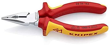 Knipex Tools 08 28 145 US, Needle Nose Combination Pliers 1000V Insulated Grip, 6"