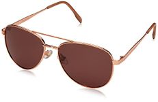 Foster Grant Women's Prelude Sunglasses, Gold/Rose Pol, 60 mm