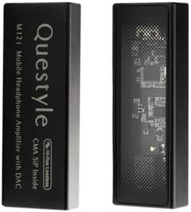 Questyle M12i Amplificateur Casque Portable DAC USB - Certifié MFi, DAC Hi-Res, Faible Bruit -pour Smartphones, PC, Ordinateurs Portables - Jack 3.5mm - Amplis Casque, DAC USB