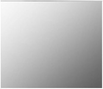 vidaXL Espejo sin Marco para Maquillaje de Cuatro Baño Rectangular Decoración Hogar Oficina Dormitorio Adhesivos de Mural Vidrio 70x50cm
