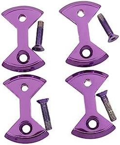 4 PCS Titanium Alloy Bicycle Pedal Clamp, Fit for SpeedPlay Zero and Light Action Bicycle Pedal Lock Protection Plate, Bicycle Pedal Replacement Parts