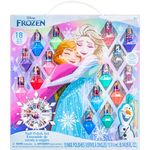 Disney Frozen - Townley Girl Non-Toxic Peel-Off Nail Polish Set with Shimmery and Opaque Colors with Nail Gems for Girls Ages 3+, Perfect for Parties, Sleepovers and Makeovers, 18 Pc Set