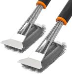 Fixmend 2 Pack BBQ Grill Brush, 15"