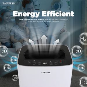 Tanness 12L Dehumidifier – Compact Home Moisture Absorber