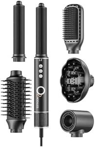 Flexible Styler and Hair Dryer – Professional O2MODULES Air Styler with 6 Attachments, 3 Heat & Airspeed Settings, Curl, Volumize & Smooth Hair with Ion Technology, by O2.