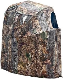 WTVIDAS Hunting Blinds with Chair, Pop Up Ground Blinds Portable 1-Person Hunting Tent for Deer & Turkey Hunting