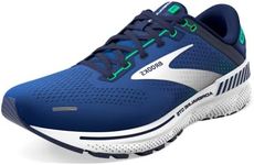 Brooks Men's Adrenaline GTS 22 Supportive Running Shoe, Surf the Web/Blue/Irish Green, 11.5