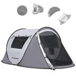 EchoSmile Instant Pop-Up Camping Tent, 2 Person Tent, Family Tents for Camping, Portable Automatic Tent, Water Resistance Dome Tent, Easy Set up Windproof Outdoor Backpacking Tent for Hiking