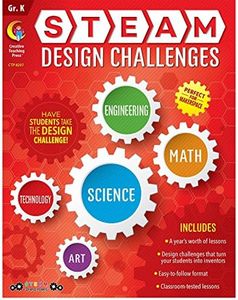 Creative Teaching Press STEAM Design Challenges Resource Book, Gr. K, CTP (8207)