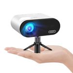 Mini Projector, VISSPL 1080P WiFi Bluetooth Portable Projector, Outdoor Movie Projector with Tripod, 15000L Home Video Projector Compatible with iOS/Android Phone, Tablet,Laptop,TV Stick,HDMI,USB