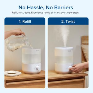 LEVOIT Cool Mist Humidifier for Bedroom – Quiet Air Moisturizer