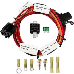 JY Performance Electric Fuel Pump Relay Kit for 12V System 40 AMP Waterproof Heavy Duty Long Wires