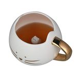 Koolkatkoo Cat Coffee Mug for Women Girls Cute Ceramic Meow Mugs for Cat Lover Tea Cup 12 oz White