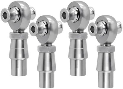 YIFUOK 7/8"-14 Heim Joint Rod End Kit with 7/8-1/2 HMS Spacers & .120 Wall Bung,RH & LH Hand Thread Chromoly Panhard Bar for Steering and Suspension,Traction Bars and Steering,Links Joints-2Set