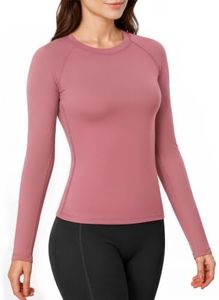 Leapstride Long Sleeve Workout Tops for Women Compression Athletic Shirts