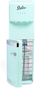 Igloo Retro Bottom Load Water Cooler Dispenser - Hot, Cold, or Room-Temperature Options - Holds 3 or 5 Gallon Bottles - Child Safety Lock - Perfect for Homes, Kitchens, Dorms - Aqua