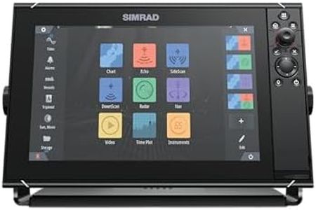 Simrad NSS12 Evo3S - 12-inch Multifunction Fish Finder Chartplotter with Preloaded C-MAP US Enhanced Charts