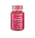 Novomins Testo Boost Gummies - Vegan Testosterone Supplement for Men - Vitamin D, Tribulus Terrestris Extract, Zinc, Maca Root - Testosterone Booster for Normal Testosterone Levels - 60 Gummies