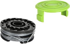 Greenworks Double Thread Spool 2mm Diameter 6m with Protective Cover for 40V Lawn Trimmers G40LT G40LTK2 G40LTK2x Series, 4+6e