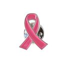 Emblematic Jewelry Official Pink Ribbon Breast Cancer Awareness Lapel Pin (1 Pin)