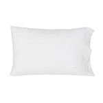 CCWB Cotton 600 TC Pillow Cover, 18 x 28 Inch, White, 10 Pieces
